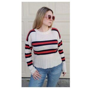 Brodie Cashmere Striped Sweater